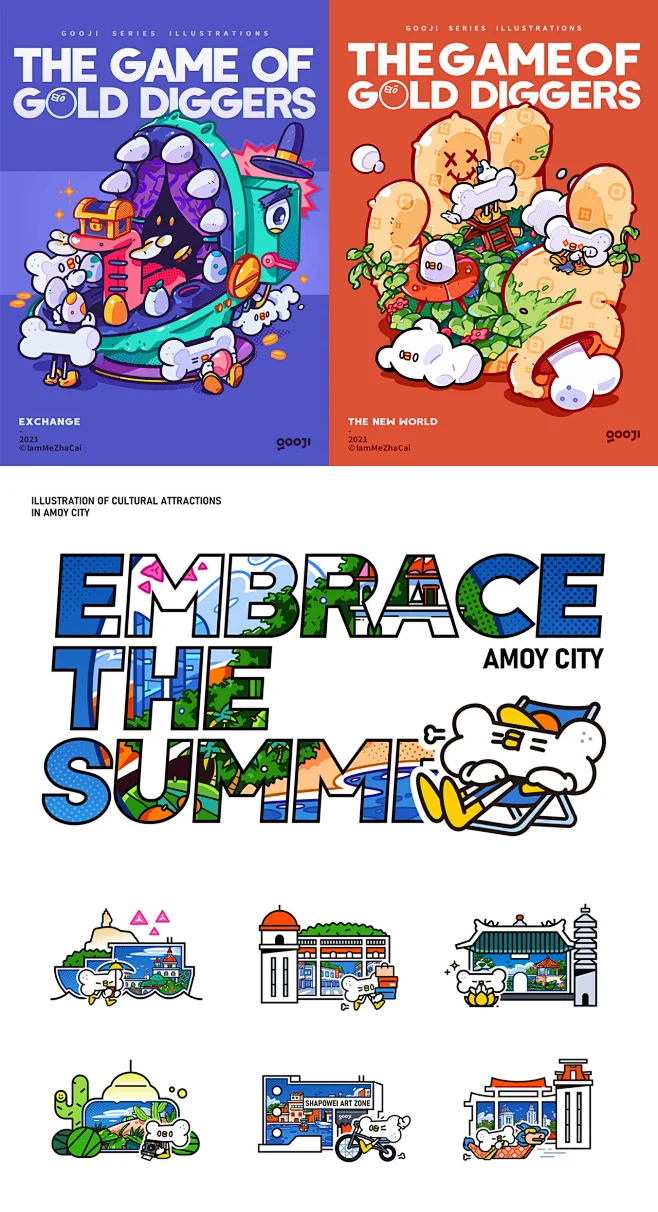 cartoon design-花瓣网