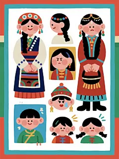 AIGC分享（附描述词）-九宫格表情包绘制