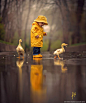 ©Jake Olson studio.  Little boy with yellow ducks: