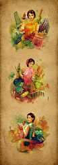 HuangCheng广告插画作品欣赏 | UI设计-专业探讨ui设计_手机ui设计_手机界面设计_ui界面设计_ui界面设计欣赏_游戏ui设计_ui界面_交互设计
