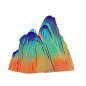 国潮 山水 插画 矢量 山水图形 免抠素材 PNG  (29)