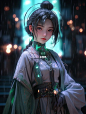 赛博国风汉服女孩，确实太惊艳了｜ AIGC｜53