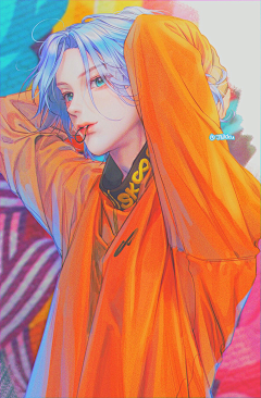 Yana·Fang采集到漫画男-花美男