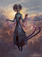 Netzah, Peter Mohrbacher : www.patreon.com/angelarium

----

Netzah is brilliant and withstanding. Netzah is trial and the exaltation of endurance.

Beneath this stone, I am Glory. Tension and suffering pushing me down and burying my face in the muck.

Bu