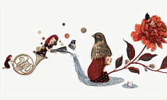 醉梦人醉酒采集到插画参考