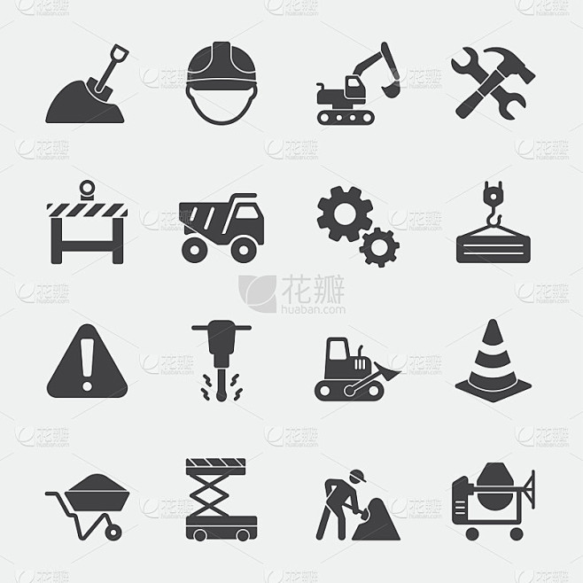 建筑矢量图标