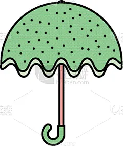 个人随身用品,时尚,图标,遮阳伞,分离着色,湿,季节,安全的,度假