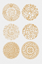 中式古典花纹圆形图案