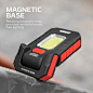 WorkBrite Grab : 
 The Ultimate Rechargeable Pocket Work Light

 The WorkBrite Grab is a micro-USB rechargeable pocket work light with a 300 lumen COB work light, a 100 lumen spot light out the top, and an integrated telescopic magnetic grabber tool. The 