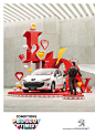 Peugeot Valentine's day promotional poster : Peugeot Valentine's day promotional poster.Poster and print ad for a Peugeot'ptimist Valentine's day campaign.Art direction & graphic design.Photography: Jeffrey Vanhoutte. Retouching: Jekyll 'n Hyde.3D: Ri