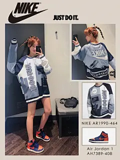 Nike试衣间|最近的nike也太好看了！ : 去nike逛了一圈#Nike 耐克 一如既往的喜欢穿男装，但是这次去逛nike发现好多好看的.... Look1⃣️： 背心➕串标外套➕束腿裤 强烈安利这条束腿裤！！！ 搭配鞋子是真的好看！ 而且很百