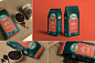 多角度PSD咖啡包装袋样机展示4 Coffee Pouch Mockups