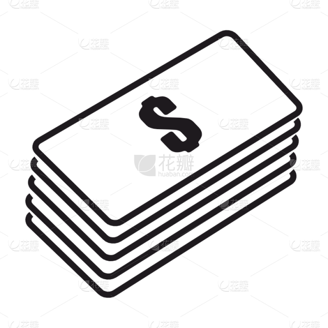 扁平风商务icon-钱