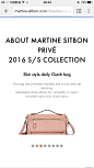 MartinSitBon Prive-时尚女性包包产品手机移动端展示酷站！APP手机界面截图欣赏-编号：197