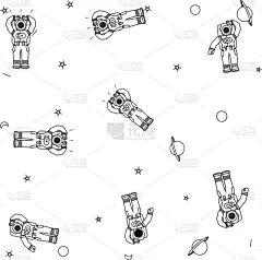 行星,宇航员,土星,套装,式样,华丽的,科学家,技术,壁纸,设备用品