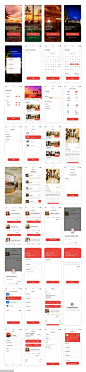 Galaxy 酒店预订app ui .xd素材下载
