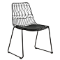 创意镂空工业风设计铁丝椅北欧时尚餐厅椅子休闲咖啡厅金属靠背椅-淘宝网