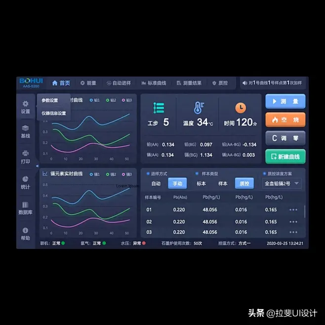 小型仪器和一体机的触摸屏控制面板UI设计-今日头条-花瓣网