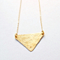initial triangle necklace