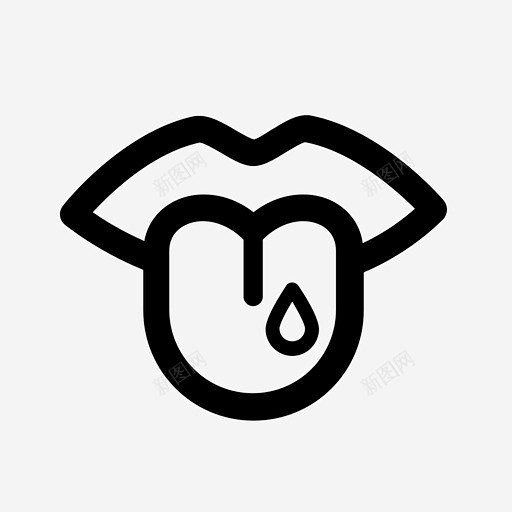 味觉舌头口渴图标 饿 icon 标识 标志 UI图标 设计图片 免费下载 页面网页 平面电商 创意素材