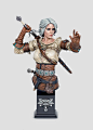 Ciri — Character Bust for Painting