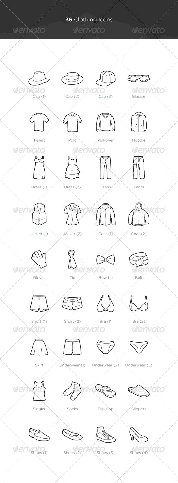 Clothing Icons - Obj...