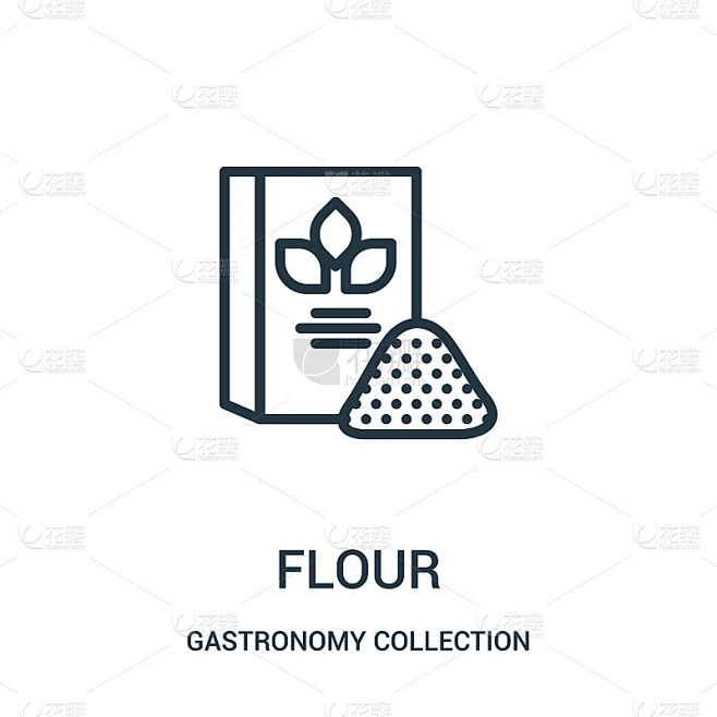 flour icon vector from gastronomy collection colle素材-花瓣网