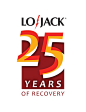 LoJack 25th Anniversary Logo. This design was not chosen by the client, but I still really like it.