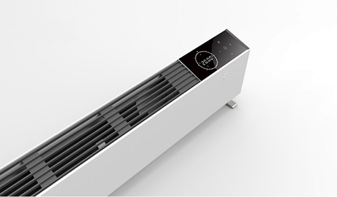 欧伟士取暖器家用踢脚线电暖器app控制智能变频静音电暖气太空灰m3000