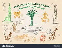 This contains an image of: Traditional Kingdom Saudi Arabia Handdrawn Illustration Stock Vector (Royalty Free) 255297562 | Shutterstock