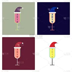 2019,新年前夕,贺卡,东方人,红色,式样,性格,庆祝,算命