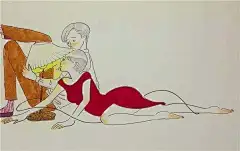 笑容甜美的她 ，画起插画来居然是这样的污，竟然创作出了“小清新”版本的情色插画。