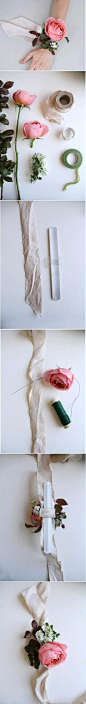 DIY Wedding Wrist Flower