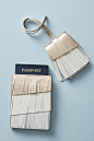 Slide View: 1: Fringed Passport Holder