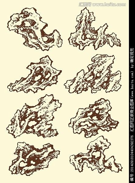 禾木木本从汇图网转采于2019-07-16 22:28:34国画石头国画-白描|书法