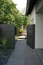 Modern fence and gate: 