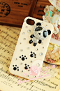  white iphone case with panda @YongQu