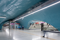 地铁车站设计UCD采集到圣地亚哥地铁新的6号线