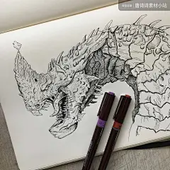 M550 Matt Battersby 手绘 插画 线稿 作品 参考资料-淘宝网