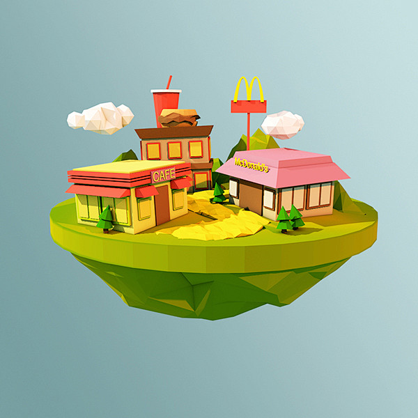Low Poly 3D Icon : I...