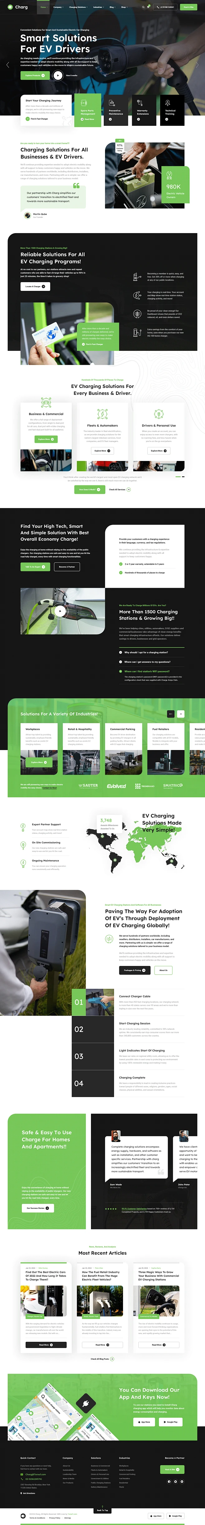 Charg electric vehicle and charging wordpress theme charg is a