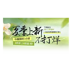促销通用清新季节上新直播贴片原创套系直播贴片组合套装