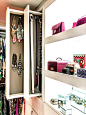 Pull Out Vertical Jewelry Cabinets, Transitional, Closet