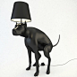 Pooping Dog Lamps by Whatshisname