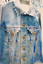 Jeans jacket by Anrealage: _女装 _T2018927 #率叶插件，让花瓣网更好用#