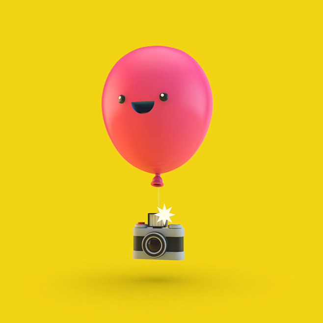 超赞的3D质感ui卡通形象创意设计 #U...