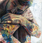 Saatchi Online Artist: David Agenjo; Acrylic, 2012, Painting Bejin _漆画#漆画#