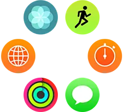 watchOS 6 : watchOS 6 为 Apple Watch 带来众多新功能：健身记录趋势、手腕上的 App Store、经期跟踪，以及一系列令人赞叹的新表盘。