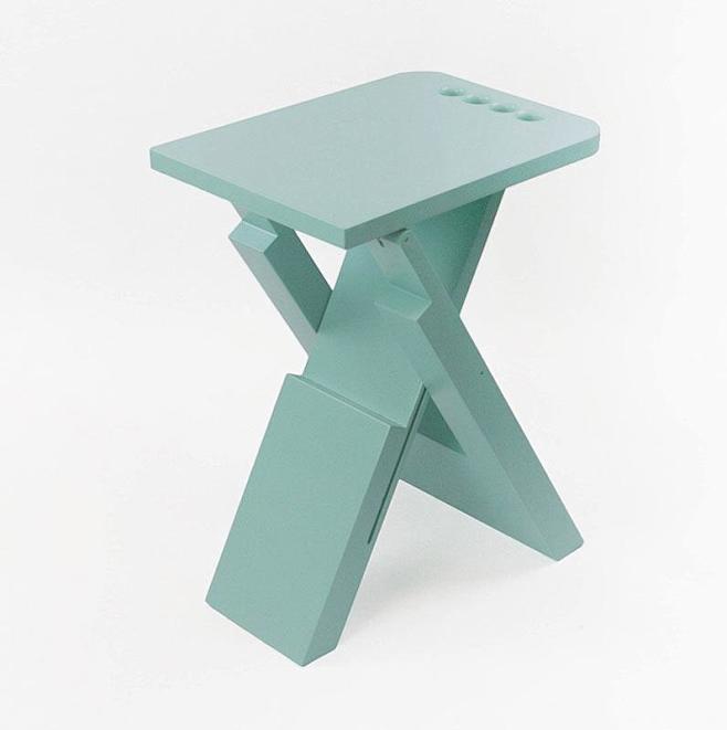 设计精巧的折叠凳-漆木家具，简约的设计-...