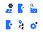 Some icons for the site redesign. Working on some line work versions as well to pair with these.